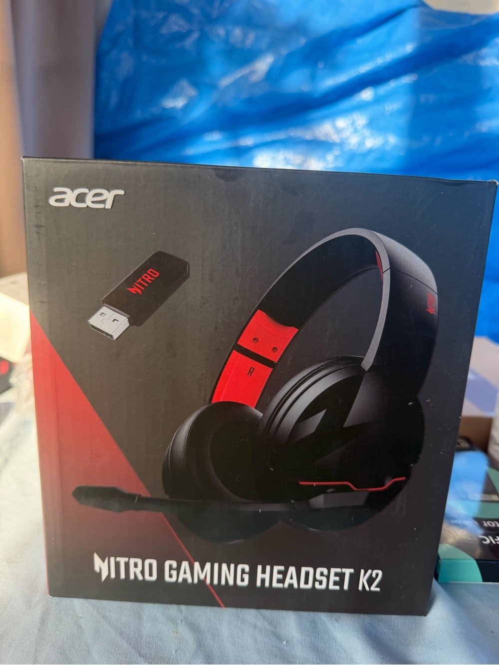 Acer Nitro Gaming Headset K2 — Black and Red